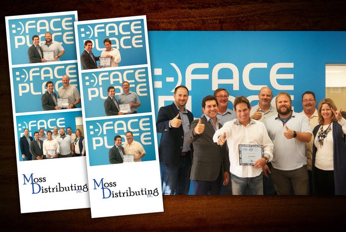 Apple Industries certifies Moss Distributing  as Experts in Face Place Photo Booths