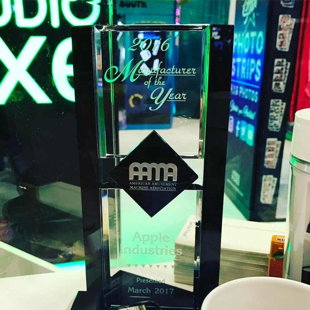 Apple Industries Named “Manufacturer of the Year” at Amusement Expo