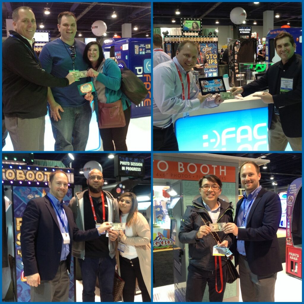 At Amusement Expo 2018, operators  experience why Face Place Photo Booths are better than ever